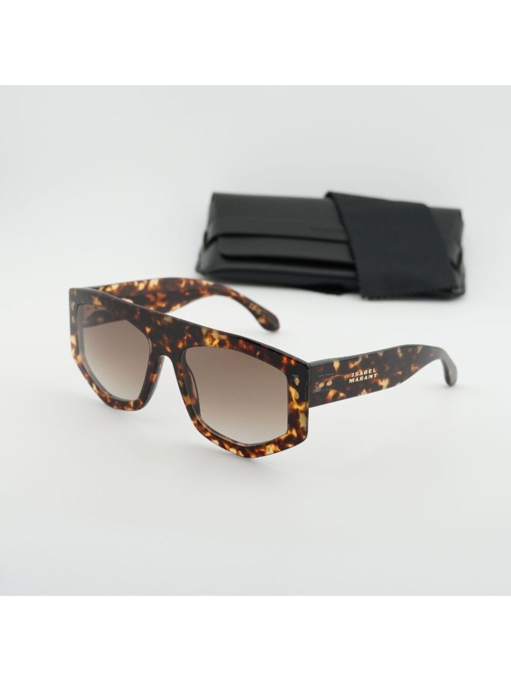 Isabel Marant IM 0154/S 0086 HA Geometric Sunglasses - Havana / Brown